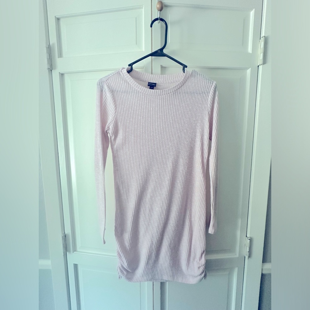 Lightweight Ribbed Sweater Dress (Art Class)